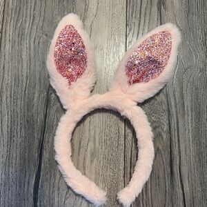 🌱🦢4 FOR $15!🦢🌱 Pink Glitter Bunny Ears Headband